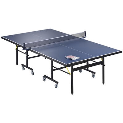 JOOLA Inside Table Tennis Table - Professional Indoor Ping Pong Table with  Quick Clamp Ping Pong Net & Post Set - 10 Minute Easy Assembly - Foldable