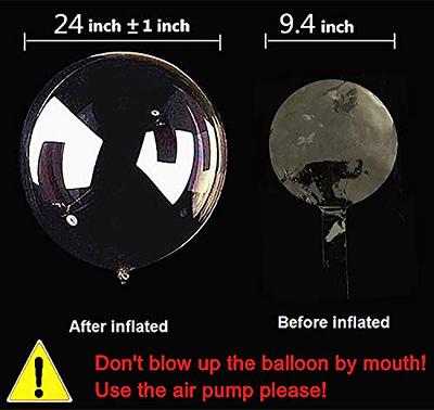 Bobo Balloons 24 Clear Bubble Balloon Large Wide Mouth to