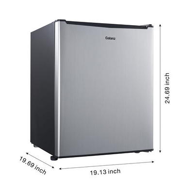 BLACK+DECKER 2.5-Cu. Ft. Compact Refrigerator - Stainless Steel, One Size,  Stainless Steel - Yahoo Shopping