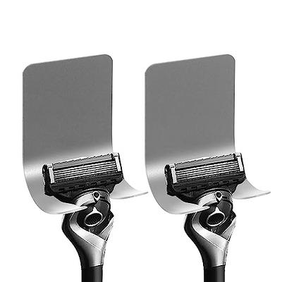 2pcs Razor Holder Shaver Hook Hanger Stand Self Adhesive Stainless Steel  Utility Storage Hook Shower Hook For Razor Bathroom Kitchen Organizer For  Plug Robe Towel Loofah Bathrobe Coat