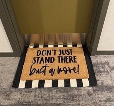 Fun Letter Front Door Mat Welcome Door Mat ,Indoor Outdoor Doormat Multiple-Use Welcome Mats for Front Door Easy to Clean Garage Floor Mat Durable