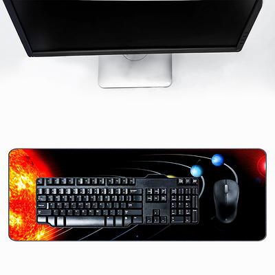 Camkey Extended Gaming Mouse Pad with Stitched Edges, Large Mousepad with  Premium-Textured Cloth, Non-Slip Rubber Base, Waterproof Keyboard Pad, Desk  Mat for Gamer, Office & Home, 31.5 x 11.8 Inch - Yahoo