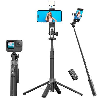 Trípode de mano con control remoto inalámbrico desmontable y mini soporte  de trípode Selfie Stick para Gopro Iphone Xr / iphone 12/12 Pro