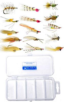 Tarpon Saltwater Fly Fishing Fly Collection: 6 Flies + Fly Box - Import