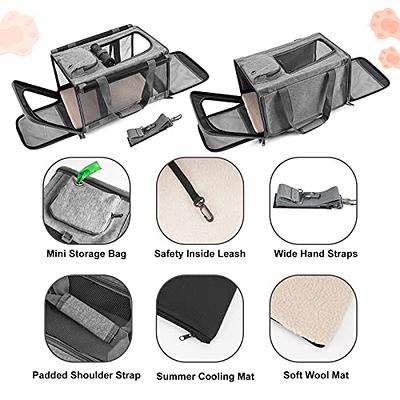 GAPZER Cat Carriers for Large Cats 20 lbs+ Soft Pet Carrier for