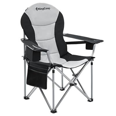 Oversized Heavy-Duty Camping Chair Folding Director Chair With Side Table -  Yahoo Shopping