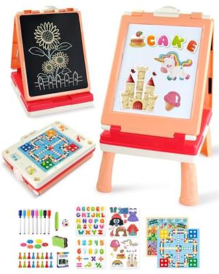 Fulmoon 363 Pcs Art Easel for Kids Include 3 Sets of Kids Easel Each 100+  Accessories Double Sided Wooden Easel Magnetic Chalkboard Whiteboard  Adjustable Art Easel with Paper Roll for Toddler 3-8 - Yahoo Shopping