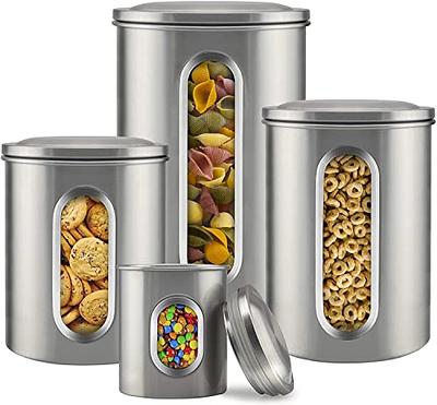 Canister Sets for Kitchen Counter - Kitchen Decor Sets - Brushed