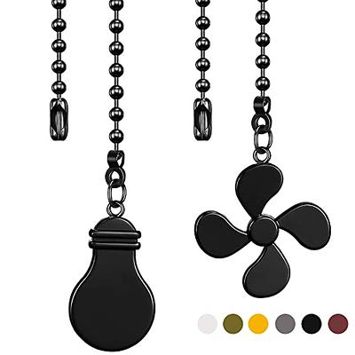 12 in. White Light Bulb and Fan Pull Chain Set