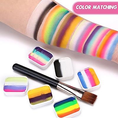  Wismee Face Body Paint Makeup Palette Professional 12 Colors  Face Paint Kit Body Art Party Fancy Make Up with 10 Brushes Cosplay Makeup  Set for Halloween Christmas : Arts, Crafts & Sewing