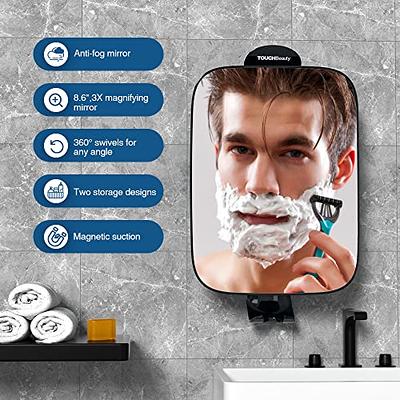 Shower Mirror with Razor Holder: 3X Magnification & 360° Swivel Bathroom  Mirror for Men & Women - 11 Larger Size & 3pcs Adhesive Hooks - Bathroom  Accessories for Shaving - Yahoo Shopping