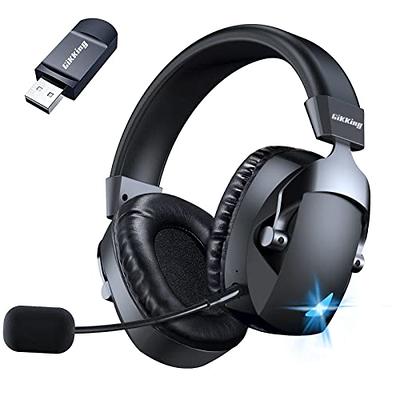 burgemeester onderwerp Wegenbouwproces Gikking Wireless Gaming Headset with Noise Cancelling Microphone, 2.4G &  Bluetooth Dual Mode Gaming Headphones, Wireless Headset Suitable for PC, PS4,  PS5, Smart Phone, Mac, Laptop - Yahoo Shopping