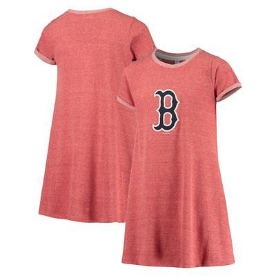 Women's WEAR by Erin Andrews Navy Boston Red Sox Racerback Tank Midi Dress