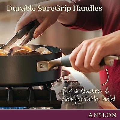 Anolon Ascend Hard Anodized Nonstick Stir Fry Pan, 10