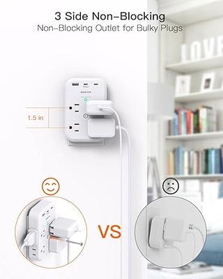 Merkury Innovations Smart Outlet Extender, Surge Protection, 4