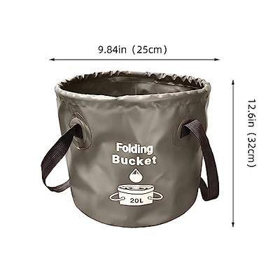 Portable Collapsible Bucket 5 Gallon, Folding Water Storage