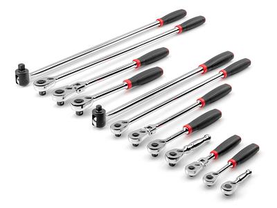 V-Series™ 3/8 in Drive Comfort Grip Long Flex Head Ratchet