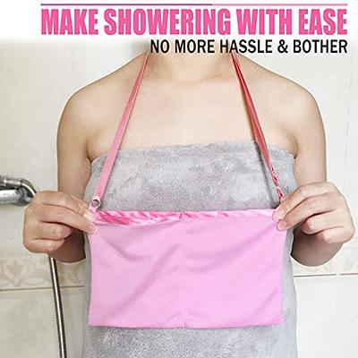 BRMDT Mastectomy Drain Holder with Shower Bag, Apron Style Drain