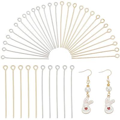 Pandahall 100pcs 22 Gauge Stainless Steel Open Eyepins 2 Inch (50mm) for  DIY Jewelry Making