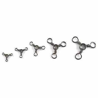 25Pcs Three-Way Swivel, Fishing Swivels Fishing Tackle, Trigeminal Swivels,  Black Fishing Hook Connector, 3 Way Fishhooks Swivel for Carp(8) - Yahoo  Shopping