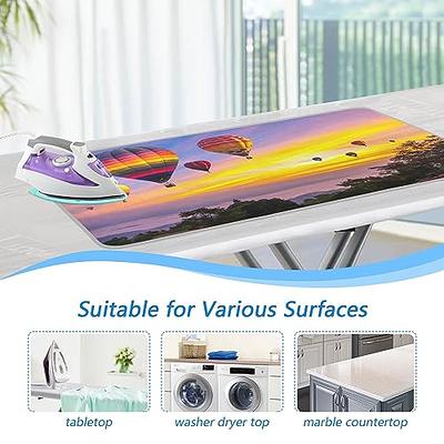 Cute Mouse Ironing Mat for Table Top Portable Ironing Board Cover Pad  Blanket for Travel Washer Dryer Countertop