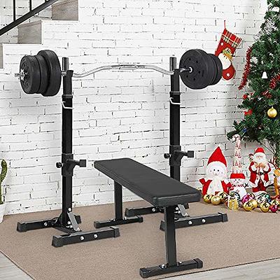 Yaheetech Pair of Adjustable Squat Rack Standard 44 70 Inch