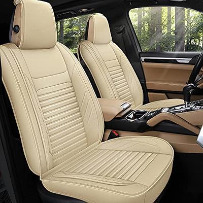 NS Yolo Full Coverage Faux Leather Car Seat Covers Universal Fit for Cars,SUVs and Pick-Up Trucks with Waterproof Leatherette in Auto Interior 21-02