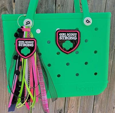 Girl Scout Bogg Bag Tag - Choose From A Or Charm Purse Accessory