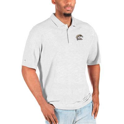 Men's Antigua Heathered Black/Silver Chicago White Sox Esteem Polo