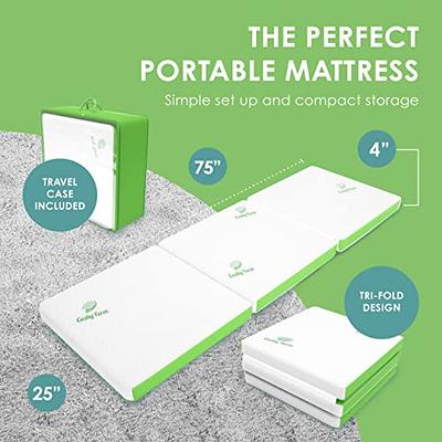 Cushy Form 4-Inch Foldable Foam Floor Mattress with Case - Portable Travel  Bed - Yahoo Shopping