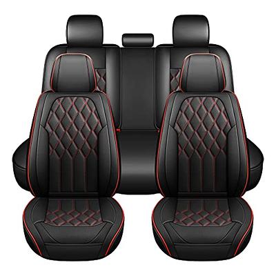Oasis Auto Car Seat Covers Premium Waterproof Faux Leather Cushion Universal Accessories Fit SUV Truck Sedan Automotive Vehicle Auto Interior