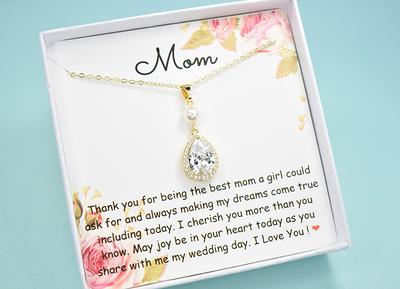 Mother of Bride Jewelry, Wedding Gifts for Mom