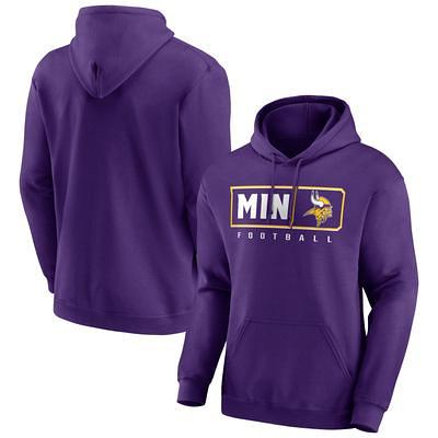 Men's Fanatics Branded Purple Minnesota Vikings Big & Tall Logo Hoodie Long  Sleeve T-Shirt