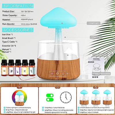 Desktop Rain Cloud Humidifier Aromatherapy Lamp Usb Rain Sound