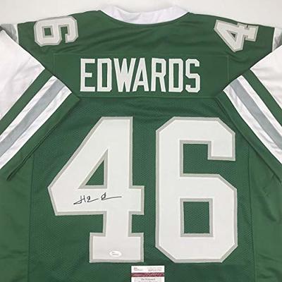 Autographed/Signed Herman Herm Edwards Philadelphia Green Football Jersey  JSA COA - Yahoo Shopping