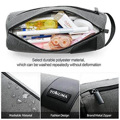 WEMATE Large Pencil Case, Pencil Pouch with Zipper Compartments, Aesthetic  Pencil Case for Adults, Stationery Pouch Pen Case for Office 