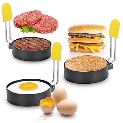 Egg Rings,1 Round Stainless Steel Egg Cooking Ring, Egg Mold for Fried Eggs  and Egg Mcmuffins - Omelet and Breakfast Sandwich Machine