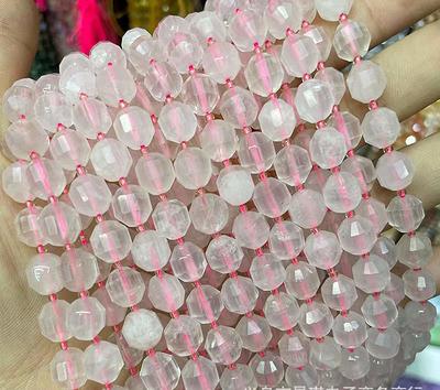 Natural Aa Rose Quartz Round Beads 6mm 8mm 10mm Faceted Beads