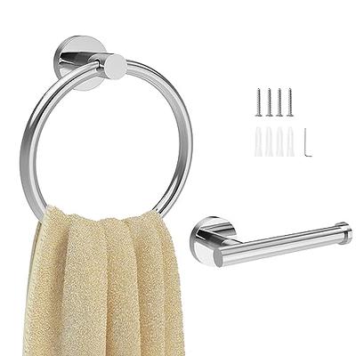 USHOWER Brushed Nickel Bathroom Accessories Set, 24-Inch Towel Bar Set Wall  Mounted, Durable SUS304 Stainless Steel Bathroom Hardware Set, 5-Piece -  Yahoo Shopping
