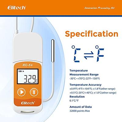 Certified Digital Freezer Thermometer -50 to 70 C Cert @ -20.0oC