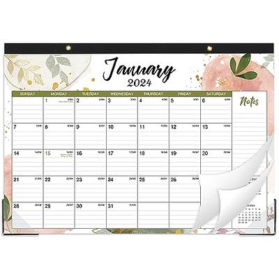 2024 Desk Calendar - 12 Months Large Desk Calendar 2024, January 2024 -  December 2024, 17 x 12, Desk Pad, Large Ruled Blocks, To-do List & Notes,  Best Desk Calendar for Organizing - Yahoo Shopping