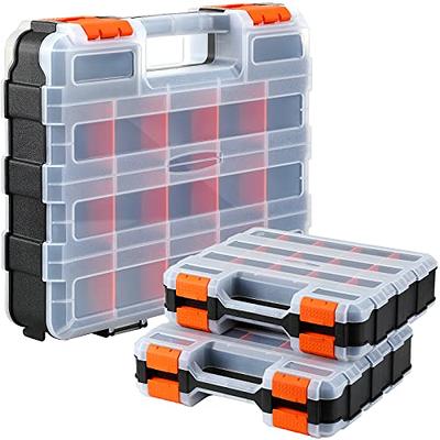 Tools Organizer Box Small Parts Storage Box 50-Compartment Double Side Hardware  Organizers with Removable Plastic Dividers for Screws, Nuts, Nails, Bolts,  Orange - Yahoo Shopping