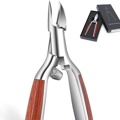 VANWIN Toenail Clippers for Seniors Thick Toenails, Wide Jaw Opening Large  Toe Nail Clippers with Catcher, Professional Sharp Curved Blade Heavy Duty