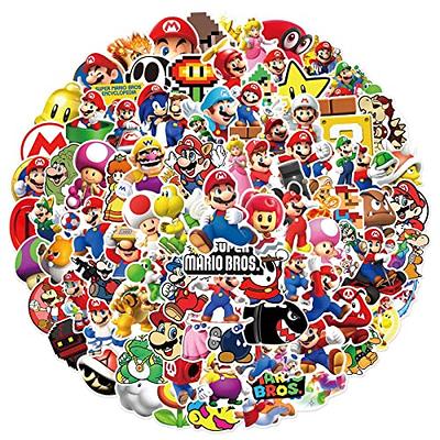 50pcs Super Mario Bros Pegatinas Calcomanías decorativas Decoración para  guitarra Skateboard Equipaje Laptop Graffiti