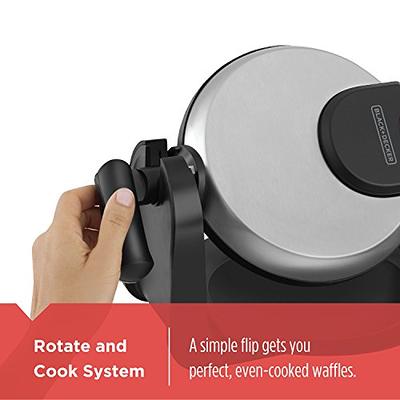 BLACK+DECKER Belgian Waffle Maker, Stainless Steel, WMB505 