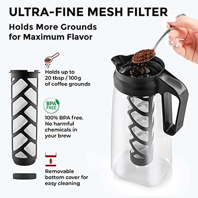 Mueller Cold Brew Coffee Maker, 2-Quart Heavy-Duty Tritan Pitcher, Iced Coffee  Maker and Tea Brewer with Easy to Clean Reusable Mesh Filter - Yahoo  Shopping