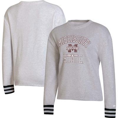 Atlanta Braves New Era Throwback Classic Pullover Sweatshirt - Heather Gray