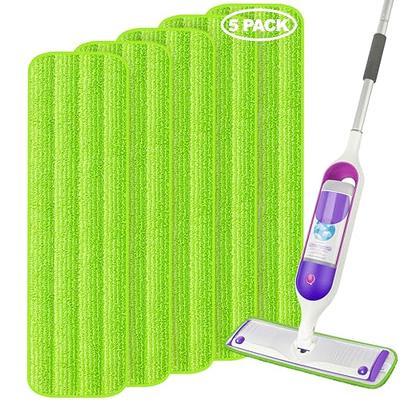 HOMEXCEL Microfiber Mop Pads Compatible with Swiffer Wet Jet,Reusable and  Machine Washable (Pack of 2)