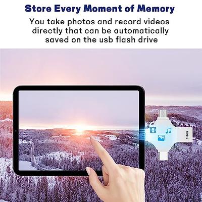 Flash Drive for iPhone 1TB, Gulloe USB Memory Stick Photo Stick External  Storage Thumb Drive for iPhone iPad Android Computer (Light Blue)