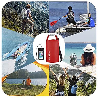 OMGear Waterproof Dry Bag Backpack Waterproof Phone Pouch  40L/30L/20L/10L/5L Floating Dry Sack For Kayaking Boating Sailing Canoeing  Rafting Hiking Camping Outdoors Activities (camouflage1, 5L)